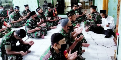Menyambut Tahun Baru Islam 1444 H / 2022 M, Kodim 0808/Blitar Gelar Doa Bersama