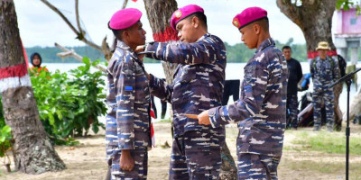 Kemah Bakti Merah Putih Pasmar 3 Semarakkan HUT RI Ke-77 Di Pulau Yerusel