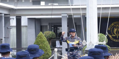 Dankormar Beserta Jajaran Ikuti Apel Komandan Satuan TNI AL