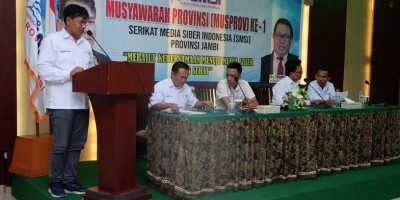 Muhtadi Putra Nusa Terpilih Nahkodai SMSI Provinsi Jambi Secara Aklamasi
