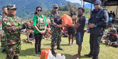 Dandim 1714/Puncak Jaya Kunjungan Kerja ke Distrik Yambi Papua