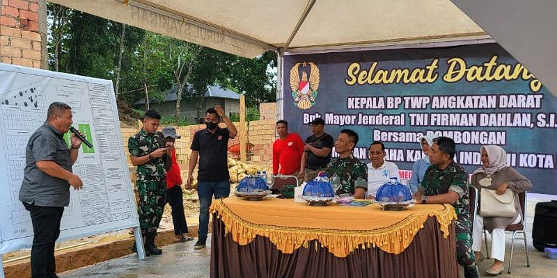 Kepala BP TWP AD Mayor Jendral TNI Firman Dahlan S.I.P  Lakukan Kunker ke Perumahan Graha Kartika Indah III Kendari