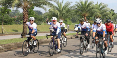 Korlantas Polri Gelar Program “Cycling For Blue Sky and Road Safety”