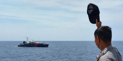 KN Pulau Dana-323 Akhirnya Tiba di Darwin Australia