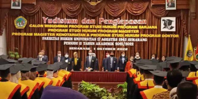 Untag Semarang Gelar  Yudisium dan Pelepasan Calon Wisudawan Dari Segala Jenjang