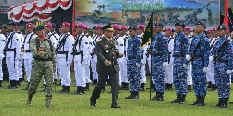 Komandan Korem 174/ATW Merauke Pimpin Upacara HUT Ke-77 Tentara Nasional Indonesia