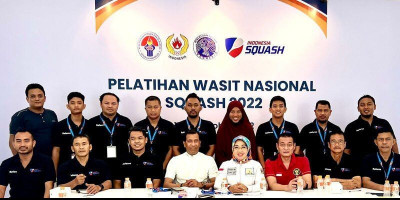 Dongkrak Prestasi Atlet, Squash Indonesia Gelar Gelar Pelatihan Wasit Nasional