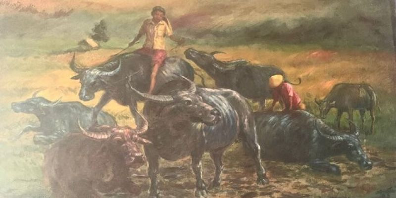 Lukisan Anak Kecil Menunggang Kerbau yang Menginspirasi Pimpinan