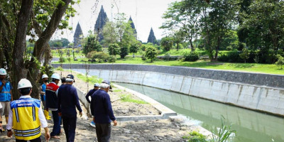 Groundsill Sungai Opak Lindungi Kawasan Candi Prambanan