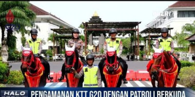 Polri Terjunkan Patroli Kuda Belanda Amankan KTT G20