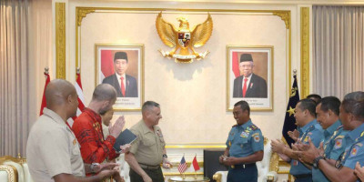 Marinir TNI AL Terima Kunjungan Deputy Commander of U.S. Indo-Pacific Command