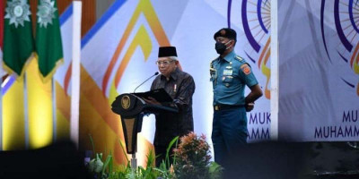 Wapres Ma'ruf Amin: Visi Muhamamdiyah soal Islam Berkemajuan, Sejalan Visi Indonesia Emas 2024