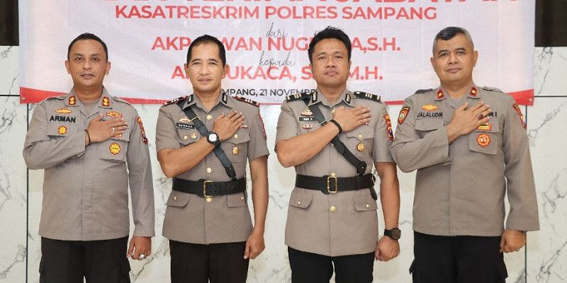 AKBP Arman Pimpin Upacara Serah Terima Kasat Reskrim Polres Sampang