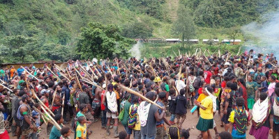 Acara Adat Bakar Batu Masyarakat Pegunungan Papua Berjalan Aman dan Lancar