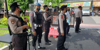 Pasca Ledakan Bom di Polsek Astanaanyar, Pengamanan Mapolres Blitar Kota Diperketat