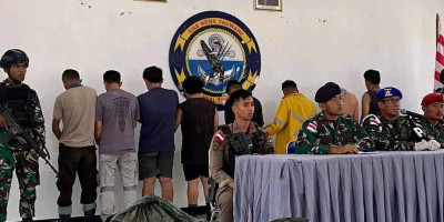 TNI AL Bersinergi Tangkap Pelaku Pencurian 34 Karung Berisi Konsentrat Milik Freeport