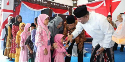Peduli Anak Yatim, Bupati Sampang Konsisten Lakukan Santunan Rutin Setiap Bulan