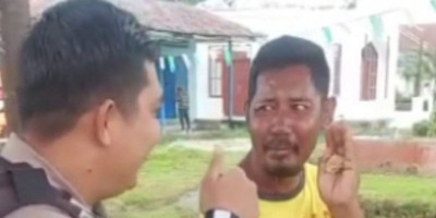 Viral! Video Bripka Ami, Personel Satlantas Polres Simalungun Tolong ODGJ