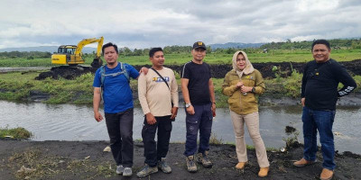 Dinas PUPR Jambi dengan Dinas PUPR Kerinci akan Bangun Kanal Atasi Banjir Abu Vulkanik