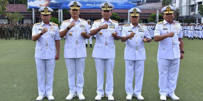 Pangkoarmada RI Pimpin Upacara Serah Terima Jabatan Pangkoarmada I dan Pangkoarmada III 