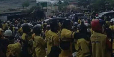 Aliansi Driver Maxim Kota Kendari Gelar Aksi Boikot Kantor Cabang 