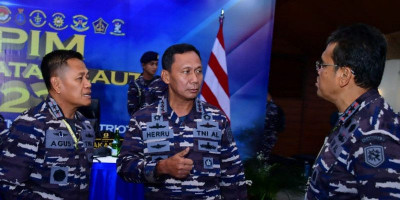 Pangkoarmada RI Mengikuti Rapim TNI AL Tahun 2023
