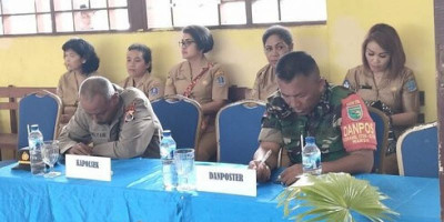 Danposramil 1708-02/BU-Warsa Ikut Rapat Musrenbang RKPD Tingkat Distrik Warsa