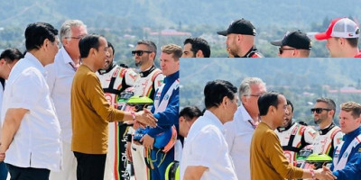 Presiden Tiba di Pelabuhan Muliaraja Napitupulu Jelang Balapan F1H2O