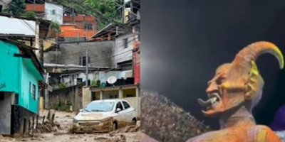 Banjir Bandang di Brazil Akibat Menistakan Yesus dalam Karnaval Pemuja Setan?