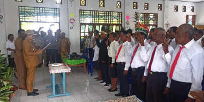 Dihadiri Wadanramil 1708-05/Numfor, Wabup Calvin Lantik Bamuskam Pulau Numfor 2023