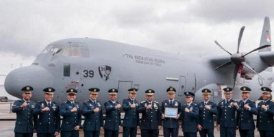  C-130J-30 Super Hercules A-1339 TNI-AU Tiba di Indonesia 