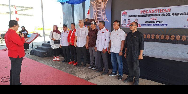 Pelantikan PW GNTI Aceh, Perjuangkan Aspirasi Masyarakat Tani dan Nelayan