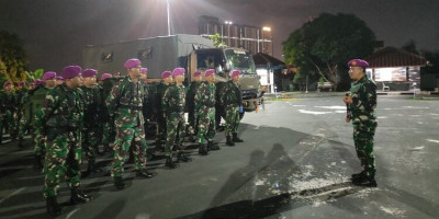 Yonmarhanlan IV Batam Laksanakan Gelar Pasukan Siaga Bencana Alam