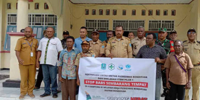 Melalui Sosialisasi STBM, Dinkes Ciptakan Lingkungan Bersih Menuju Sail Teluk Cenderawasih 2023