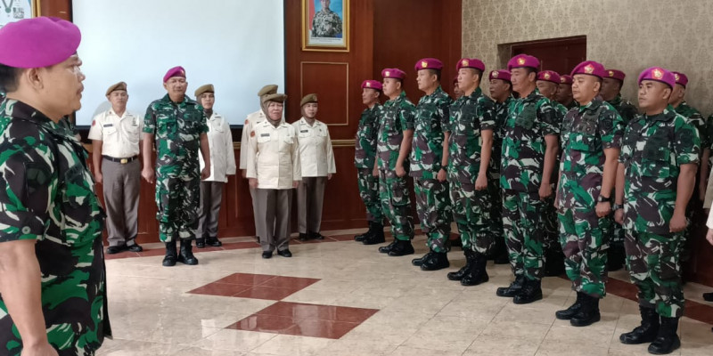 Danlanmar Jakarta Resmi Terima Laporan Kenaikan Pangkat Perwira Dan PNS
