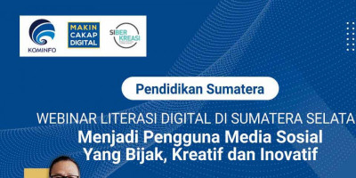 Webinar Literasi Digital di SMAN 5 Prabumulih: Jadi Pengguna Media Sosial Yang Bijak, Kreatif dan Inovatif