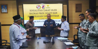 Zona Bakamla Tengah Terima Kunjungan BAZNAS Provinsi Sulut