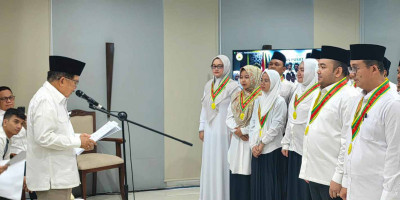 Lantik Pengurus Remaja Masjid DMI, JK Ingatkan Untuk Mengisi Ruang-ruang Kosong Ummat Islam