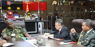 Atase Pertahanan RI Dampingi Dubes RI-Abuja Bertemu dengan Kasad Nigeria