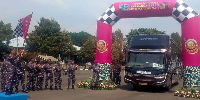 Mudik Bersama Prajurit Pasmar 1 dan Keluarga Besar Korps Marinir