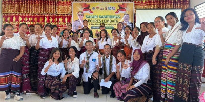 Polres Lembata Gelar Safari Kamtibmas di SMP/SMA Anugrah Kasih Lewoleba Barat