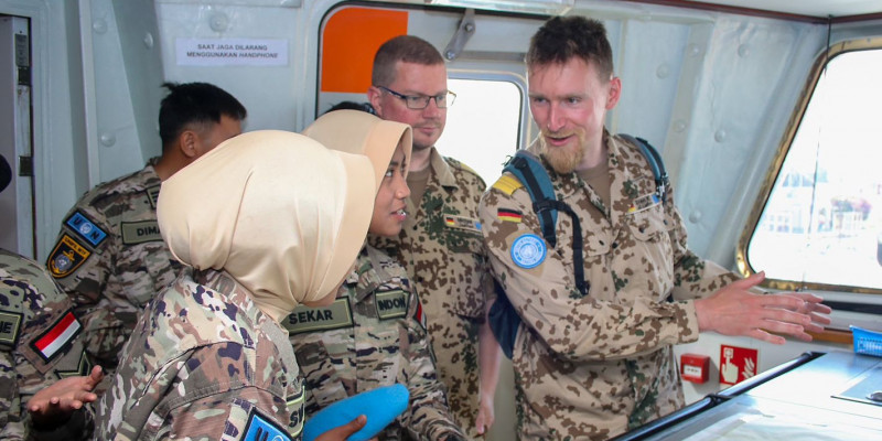 Catatkan Sejarah, TNI AL Satgas Maritime Task Force Jadi Role Model of Gender Integration 