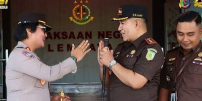 Jalin Sinergitas,Kapolres AKBP Vivick Tjangkung Kunjungi Kejaksaan Negeri Lembata