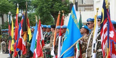 Kontingen Garuda Hadiri Peringatan ke-75 Hari PBB di Lebanon