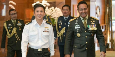 Pertemuan Jenderal TNI (Purn) Andika Perkasa dengan Beberapa Perwira Tinggi Pertahanan Singapura