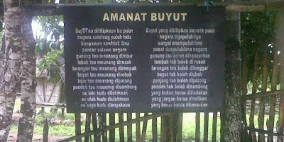 Amanat Buyut Suku Baduy yang Patut Dicontoh