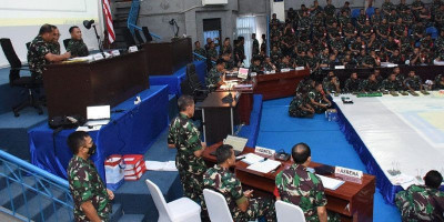 Kaskoarmada RI Pimpin TFG dan Penyempurnaan RO Pada Latposko Armada Jaya XLI TA 2023.