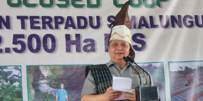 Airlangga Dukung Pertumbuhan Sektor Pertanian dan Kemitraan Agribisnis Hortikultura di Simalungun
