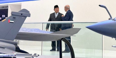 Menhan Prabowo Hadiri Paris Air Show 2023, Miniatur Rafale Indonesia Dipamerkan