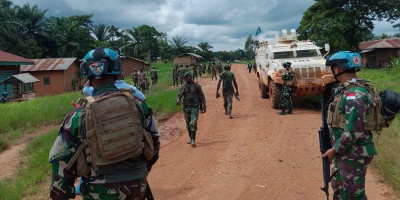 Perang Antar Suku di Kongo Berhasil Diredakan oleh Prajurit Satgas Indonesian Rapid Deployable Batalyon 